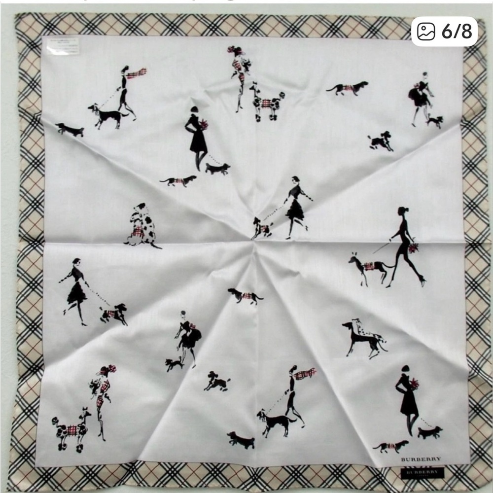 NEW 2-Pc Burberry Set: Handkerchief ❤️ - Picture 4 of 4